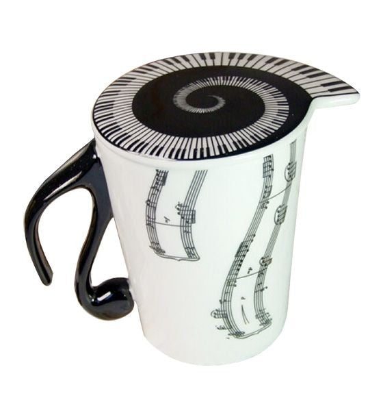 Musik Motiv Tasse mit Deckel - Musik-Ebert Gmbh