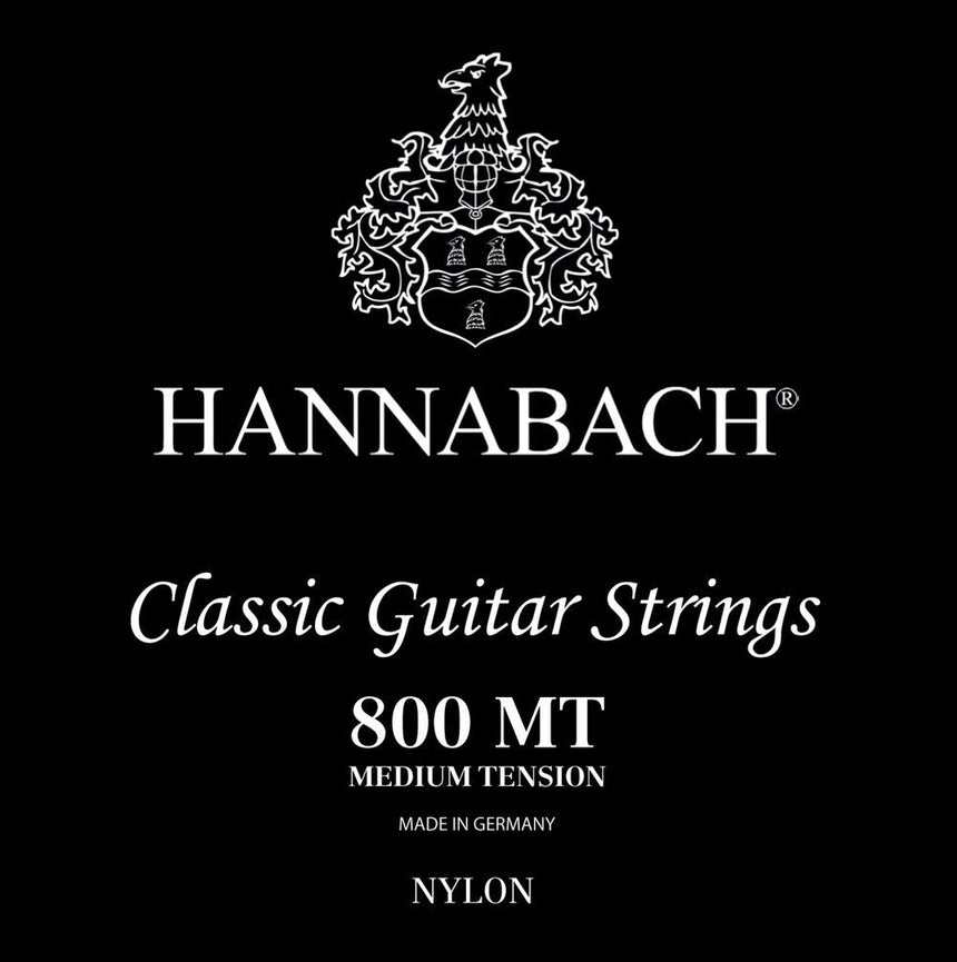 Hannabach Klassikgitarre-Saiten Satz Serie 800 Medium Tension versilbert