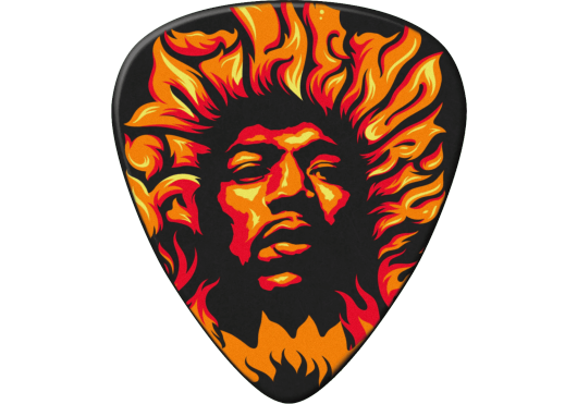 Player's Pack - Plektrum Jimi Hendrix Fire, heavy (6 Stck.) - ADU JHP14HV