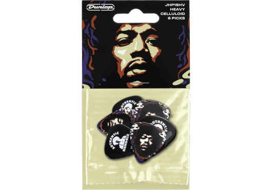 Player's Pack - Plektrum Jimi Hendrix Star, heavy (6 Stck.) - ADU JHP15HV