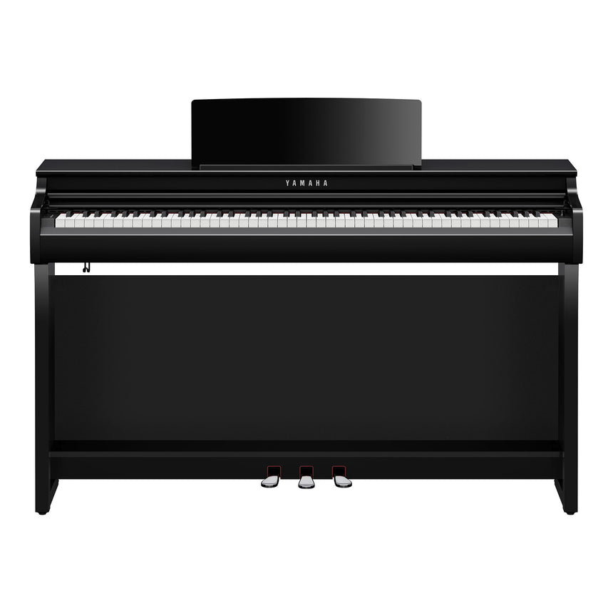 Yamaha CLP 825 Schwarz Poliert Bundle mit Bank und Kopfhörer