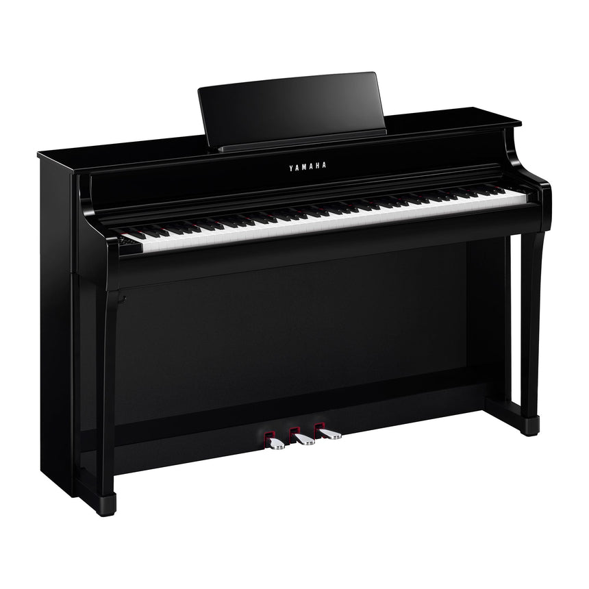 Yamaha CLP 835 Schwarz Poliert Bundle mit Bank und Kopfhörer