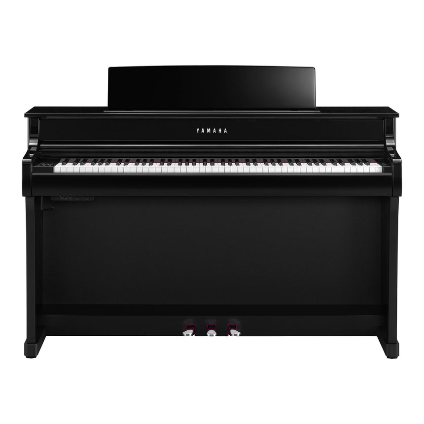 Yamaha CLP 845 Schwarz Poliert Bundle mit Bank und Kopfhörer