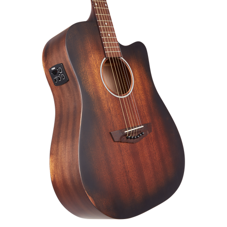 D'ANGELICO Premier Bowery LS Aged Mahogany Westerngitarre