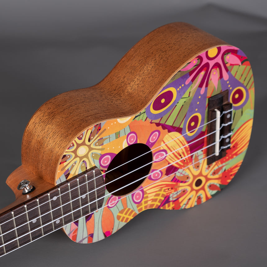 Cascha Art Series Flowers Sopran Ukulele Set (HH 2603)