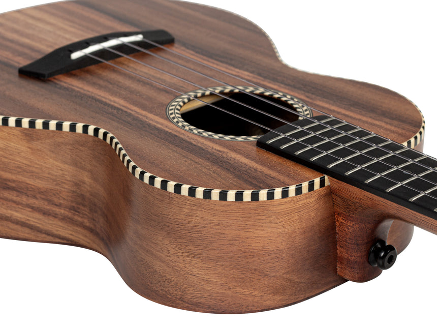 Cascha Solid Top Acacia Tenor Ukulele mit Tasche HH2311