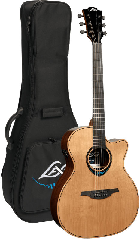 LAG acoustic guitar, auditorium, BlueWave2, pickup 