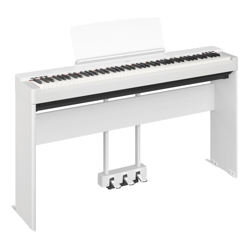 Yamaha P-225 Weiß Bundle mit Ständer, Pedalen und Kopfhörer