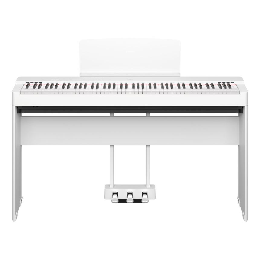 Yamaha P-225 Weiß Bundle mit Ständer, Pedalen und Kopfhörer