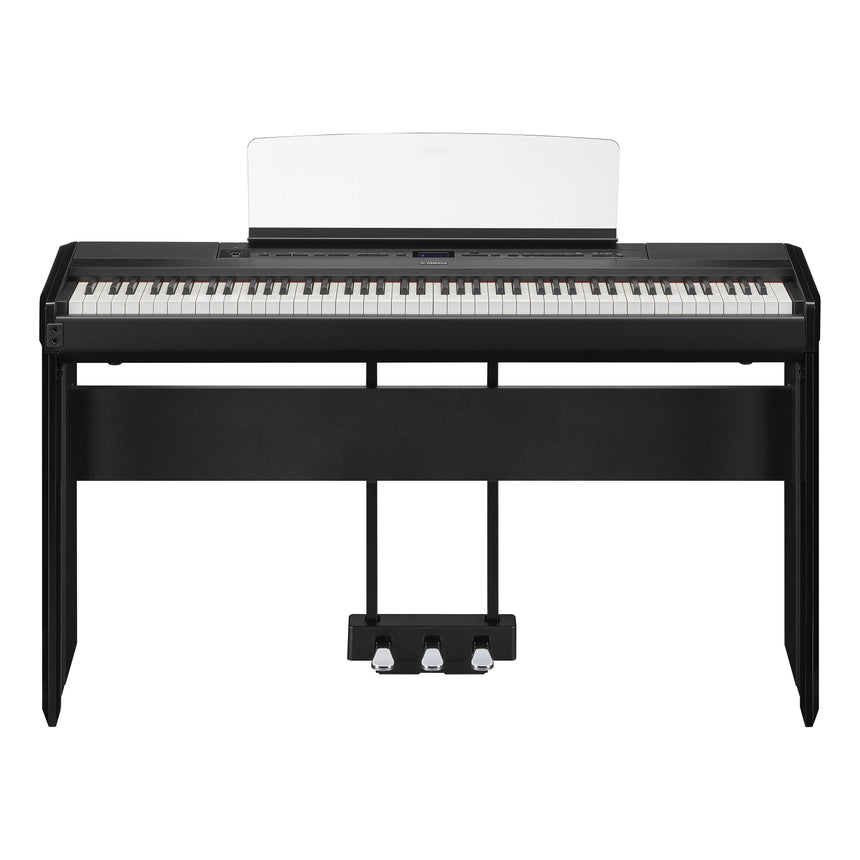 Yamaha P-525 Schwarz Bundle mit Ständer, Pedalen und Kopfhörer