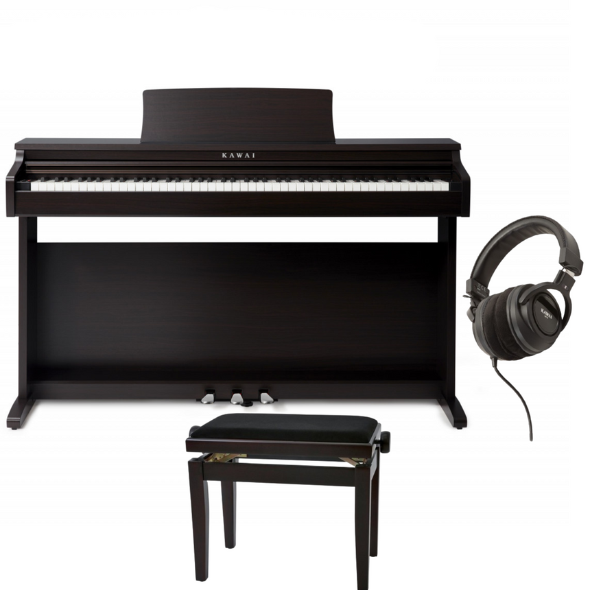 Kawai KDP-120 Rosenholz Bundle mit Bank und Kopfhörer