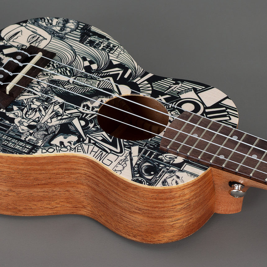 Cascha Art Series Sketch Sopran Ukulele Set (HH 2601) - Musik-Ebert Gmbh