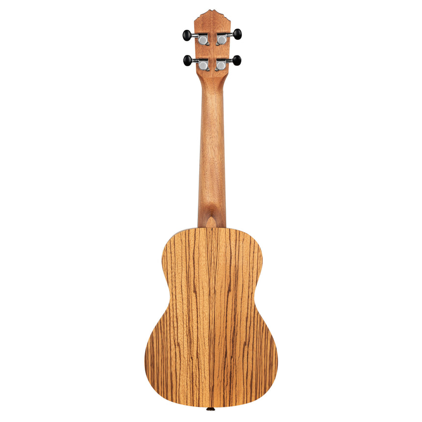 ORTEGA Timber Series Konzert Ukulele - Natur Zebraholz inkl. Tasche - Musik-Ebert Gmbh